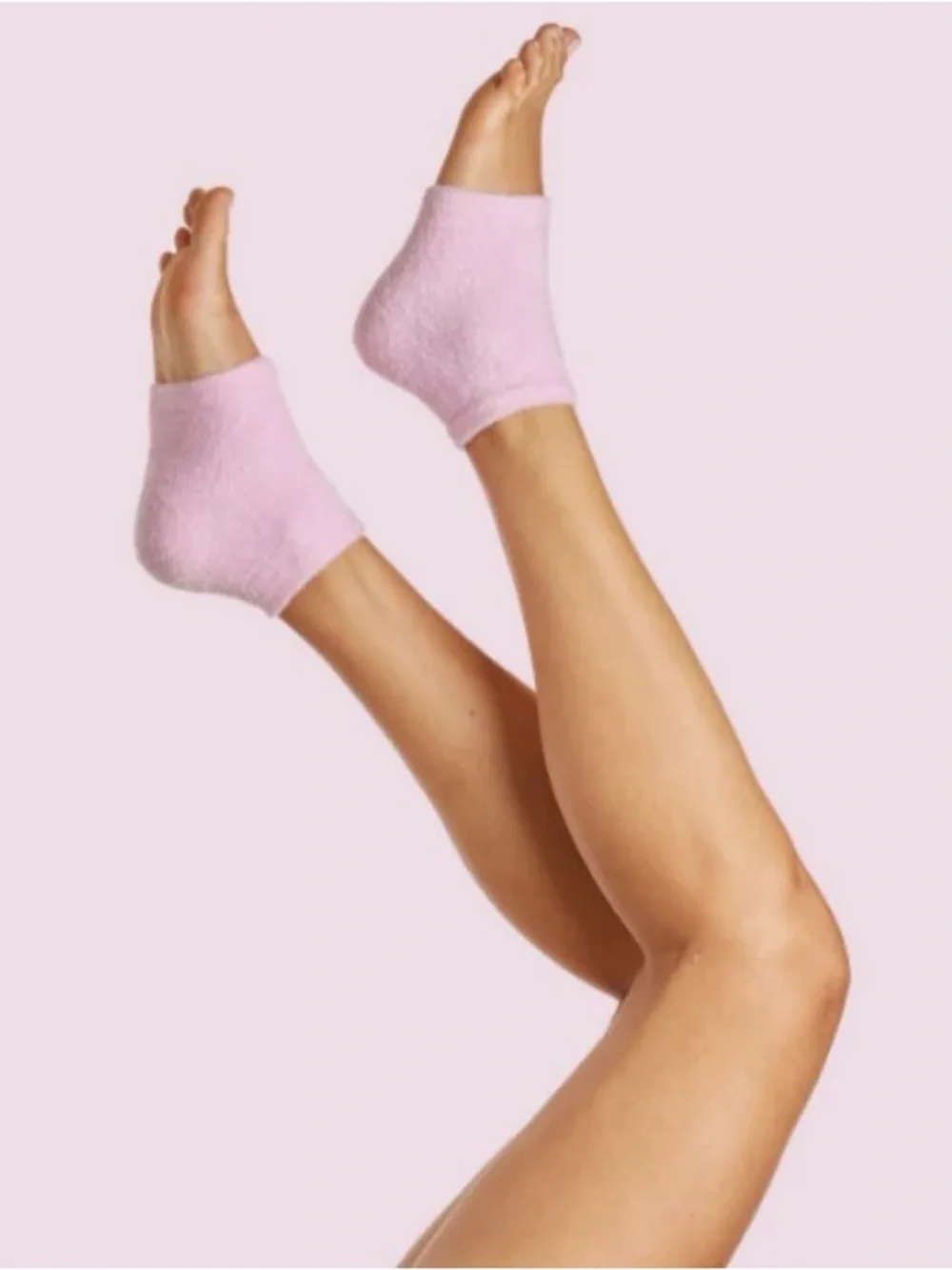 Pink Moisturizing Spa Socks open toe Hydrating Socks for Dry Feet NWOT